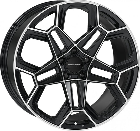 Proline Techart Daytona II black polished Alufelge 11.5x21 Zoll ET62 LK 5x130 ML71.5