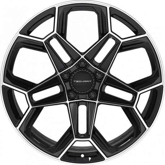 Proline Techart Daytona II black polished Alufelge 11.5x21 Zoll ET62 LK 5x130 ML71.5 – Bild 2