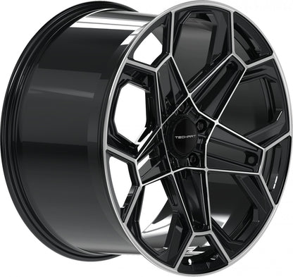 Proline Techart Daytona II black polished Alufelge 11.5x21 Zoll ET62 LK 5x130 ML71.5 – Bild 4