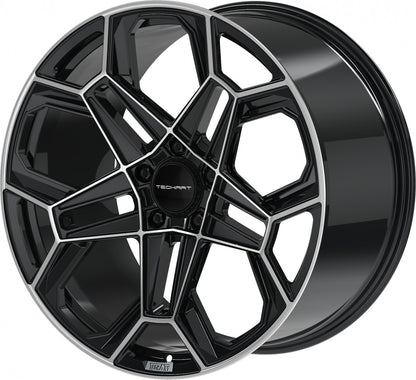 Proline Techart Daytona II black polished Alufelge 11.5x21 Zoll ET62 LK 5x130 ML71.5 – Bild 8