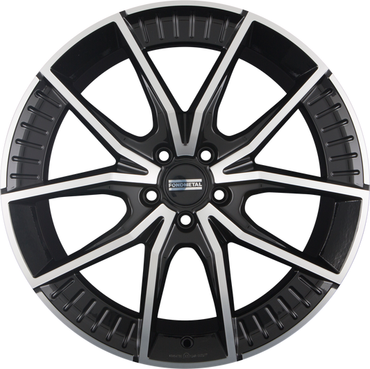 Fondmetal Elatha Glossy Black Machined Alufelge 8.5x21 Zoll ET30 LK 5x110 ML65.1