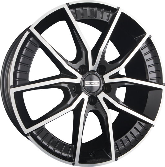 Fondmetal Elatha Glossy Black Machined Alufelge 8.5x21 Zoll ET30 LK 5x110 ML65.1 – Bild 2