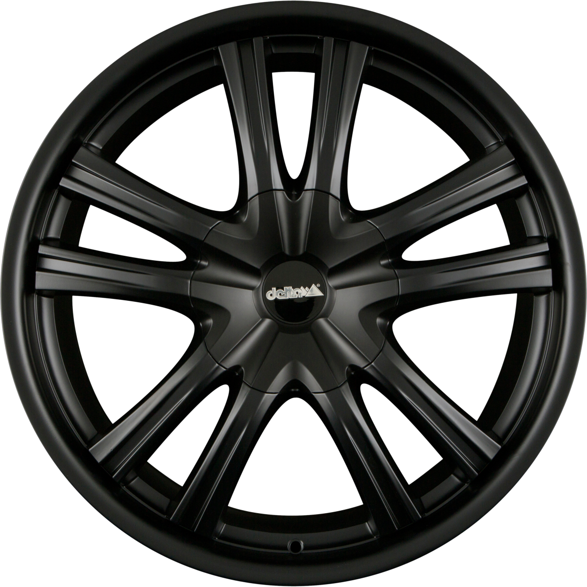 DELTA 4x4 Lander 12 Pure Black Matt Alufelge 9x22 Zoll ET45 LK 5x120 ML65.1