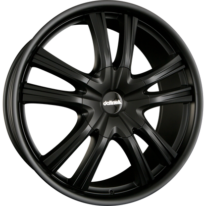 DELTA 4x4 Lander 12 Pure Black Matt Alufelge 9x22 Zoll ET45 LK 5x120 ML65.1 – Bild 2