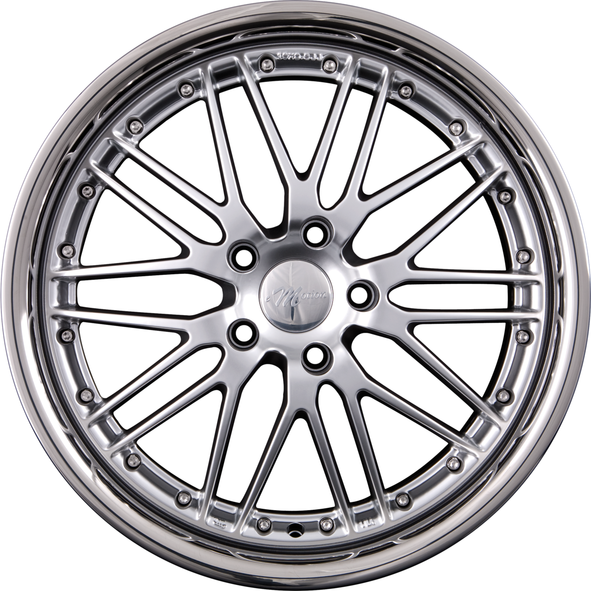 Emotion Wheels Wasabi Hyper Silber mit Inox Edelstahlbett Alufelge 8.5x20 Zoll ET40 LK 5x114.3 ML72.6