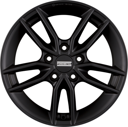 Fondmetal Koros Matt Black Alufelge 8x19 Zoll ET40 LK 5x110 ML65.1