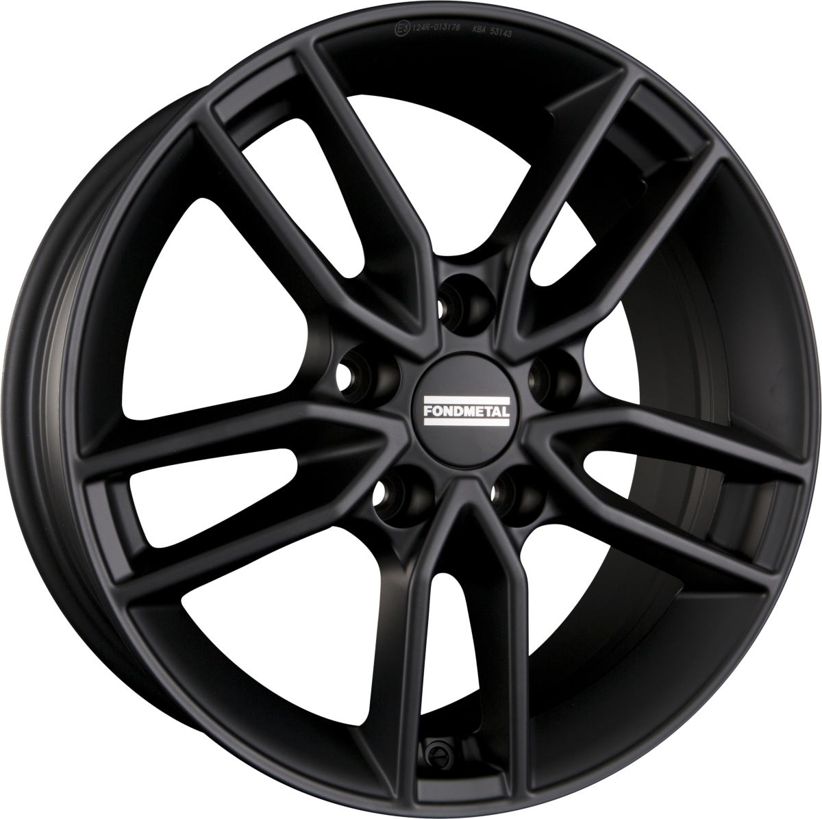 Fondmetal Koros Matt Black Alufelge 8x19 Zoll ET40 LK 5x110 ML65.1 – Bild 2
