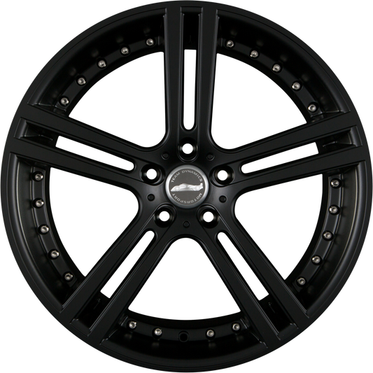 Team Dynamics LE Mans Racing Black Alufelge 9.5x19 Zoll ET35 LK 5x112 ML73.1