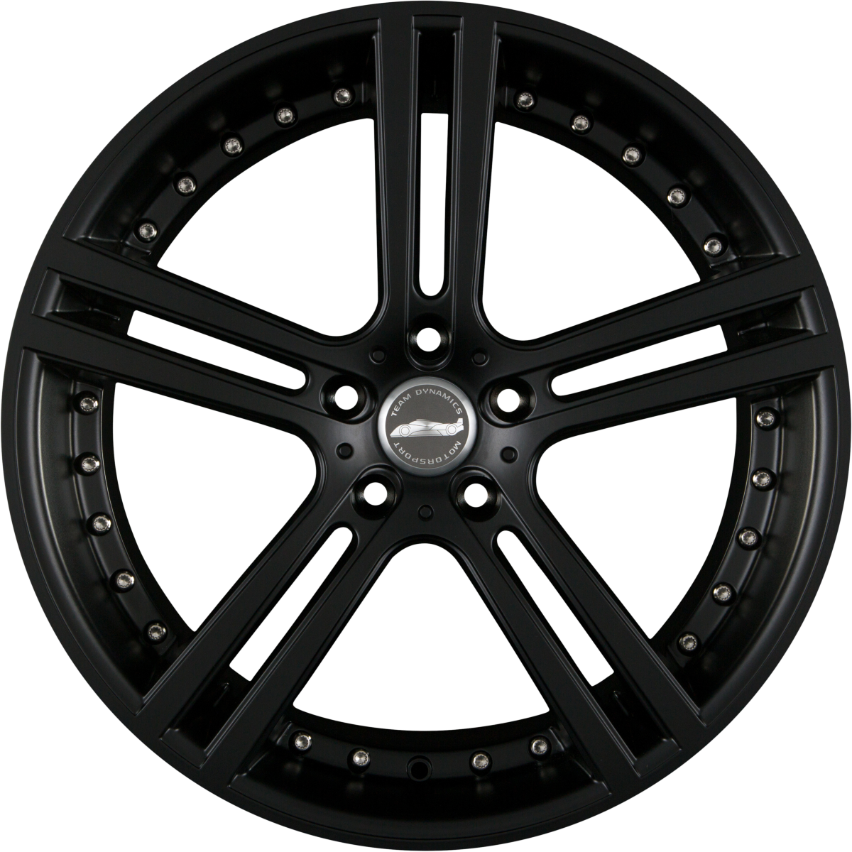 Team Dynamics LE Mans Racing Black Alufelge 9.5x19 Zoll ET35 LK 5x112 ML73.1