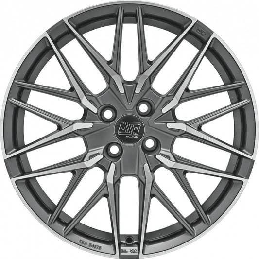 MSW 50/4 gun metal poliert Alufelge 7x17 Zoll ET42 LK 4x100 ML63.3 – Bild 2