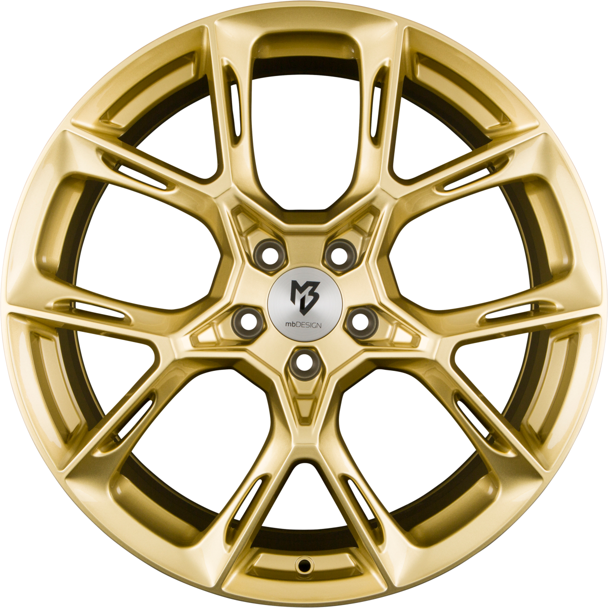 Mbdesign KX1 Gold Glänzend Alufelge 9x21 Zoll ET35 LK 5x112 ML75