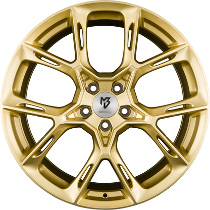 Mbdesign KX1 Gold Glänzend Alufelge 9x21 Zoll ET35 LK 5x112 ML75