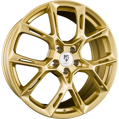 Mbdesign KX1 Gold Glänzend Alufelge 9x21 Zoll ET35 LK 5x112 ML75 – Bild 2