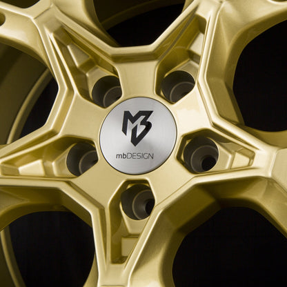 Mbdesign KX1 Gold Glänzend Alufelge 9x21 Zoll ET35 LK 5x112 ML75 – Bild 4