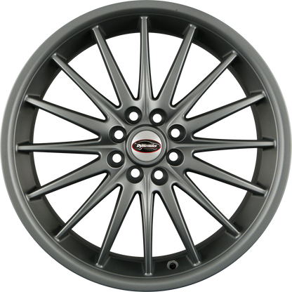 Team Dynamics Jet Matt Graphite (8L) Alufelge 7x17 Zoll ET38 LK 4x100 ML73.1