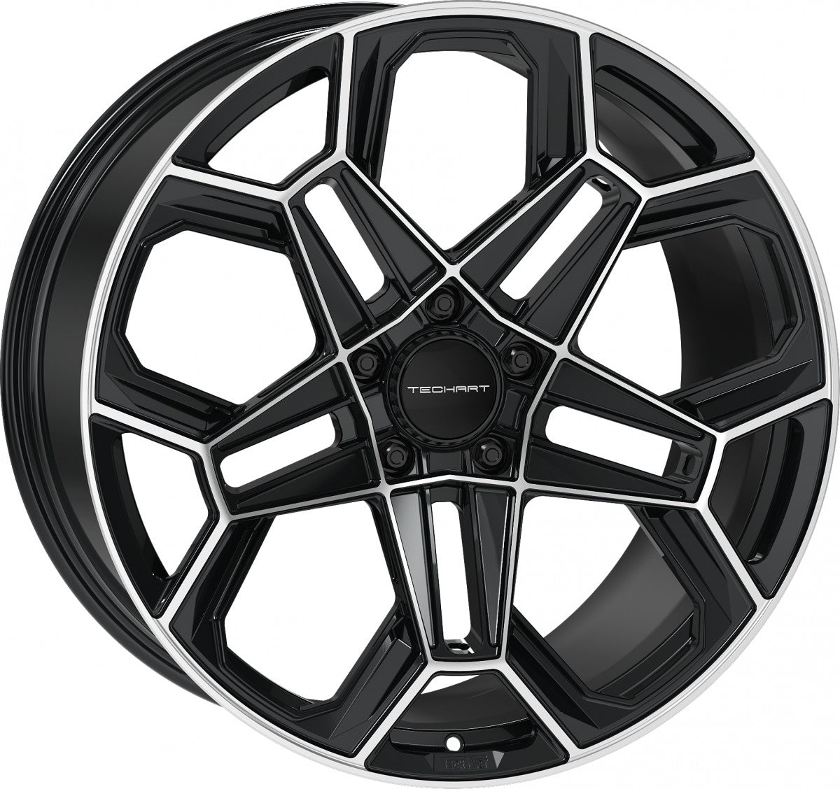 Proline Techart Daytona II black polished Alufelge 12x22 Zoll ET70 LK 5x130 ML71.5