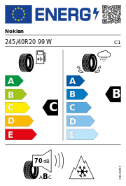 Nokian Snowproof 1 XL MFS M+S 3PMSF 245/40 R20 99W Winter – EU-Reifenlabel