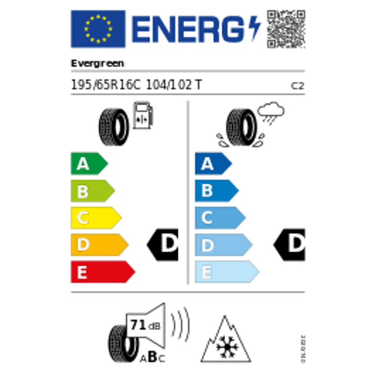 Evergreen EW616 195/65R16C 104T Winter – Bild 2