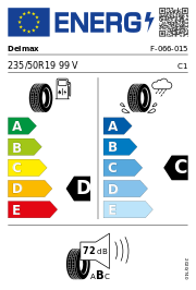 Delmax Utility Pro 235/50 R19 99V Sommer – EU-Reifenlabel