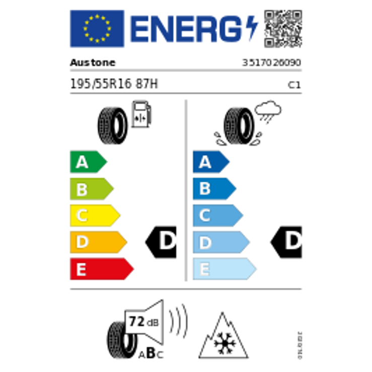 Austone SP 901 195/55 R16 87H Winter – Bild 3