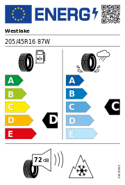 Westlake Z-401 3PMSF 205/45 R16 87W Ganzjahr – EU-Reifenlabel