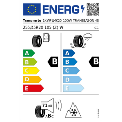 Transmate Transeason 4S 3PMSF 255/45 R20 105W Ganzjahr – Bild 2