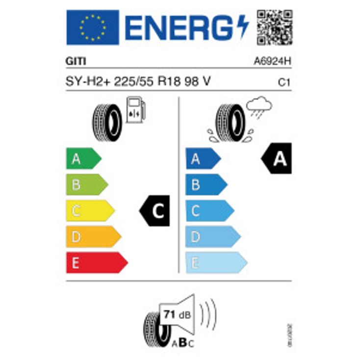 Giti Synergy H2+ 225/55 R18 98V Sommer – Bild 2