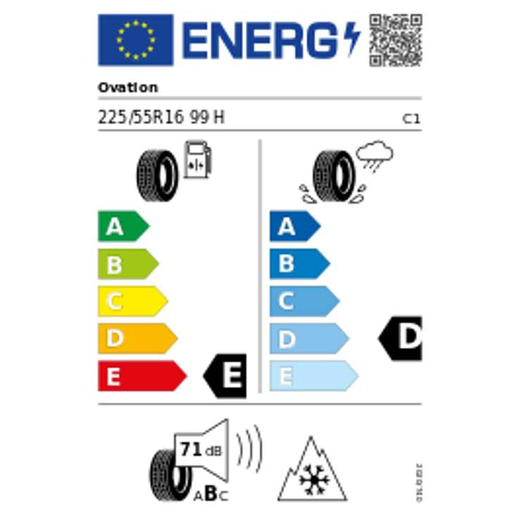 Ovation W 586 XL 3PMSF 225/55 R16 99H Winter – Bild 3
