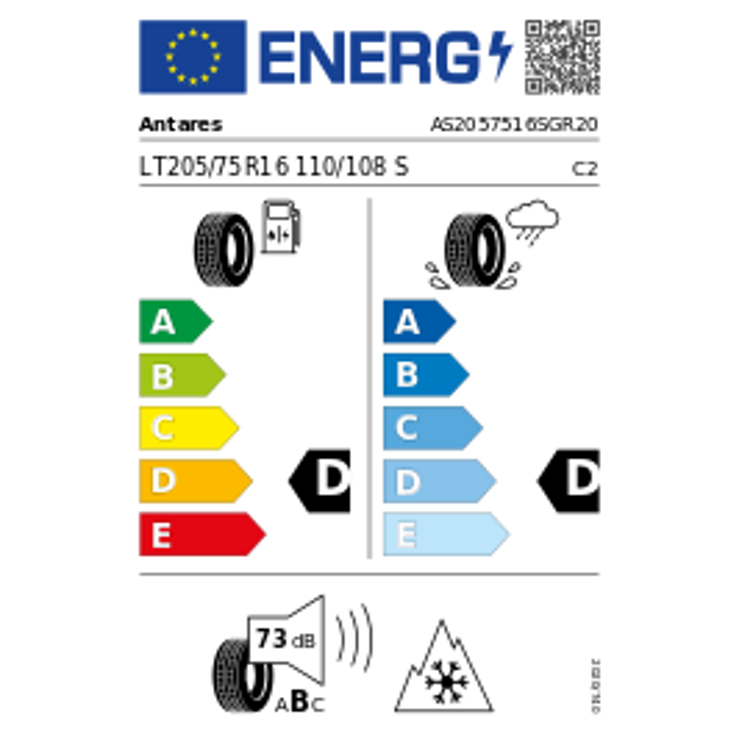 Antares Grip 20 205/75 R16 110S Winter – Bild 3
