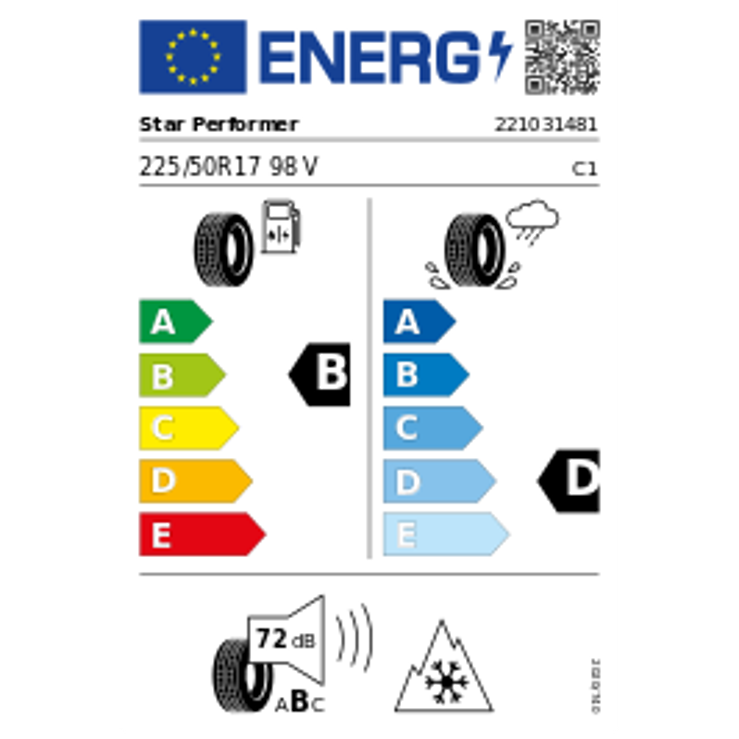Star Performer Solar 4S XL M+S 3PMSF 225/50 R17 98V Ganzjahr – Bild 2