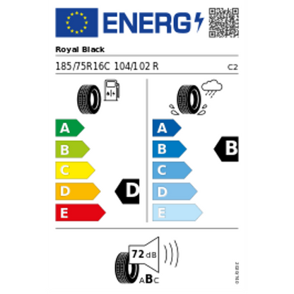 Royal Black Royal Commercial 185/75R16C 104/102R Sommer – Bild 3