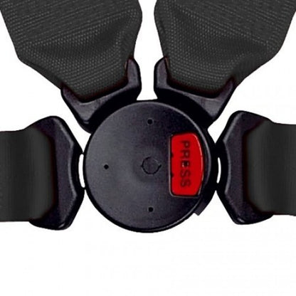 Schroth PROFI II-FE asm schwarz mit SCHROTH RACING Logo links mit Ausklinkbeschlag – Bild 4