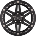 RID R01 Matte Black + Chrome Inserts Alufelge 9x17 Zoll ET20 LK 5x127 ML78.1