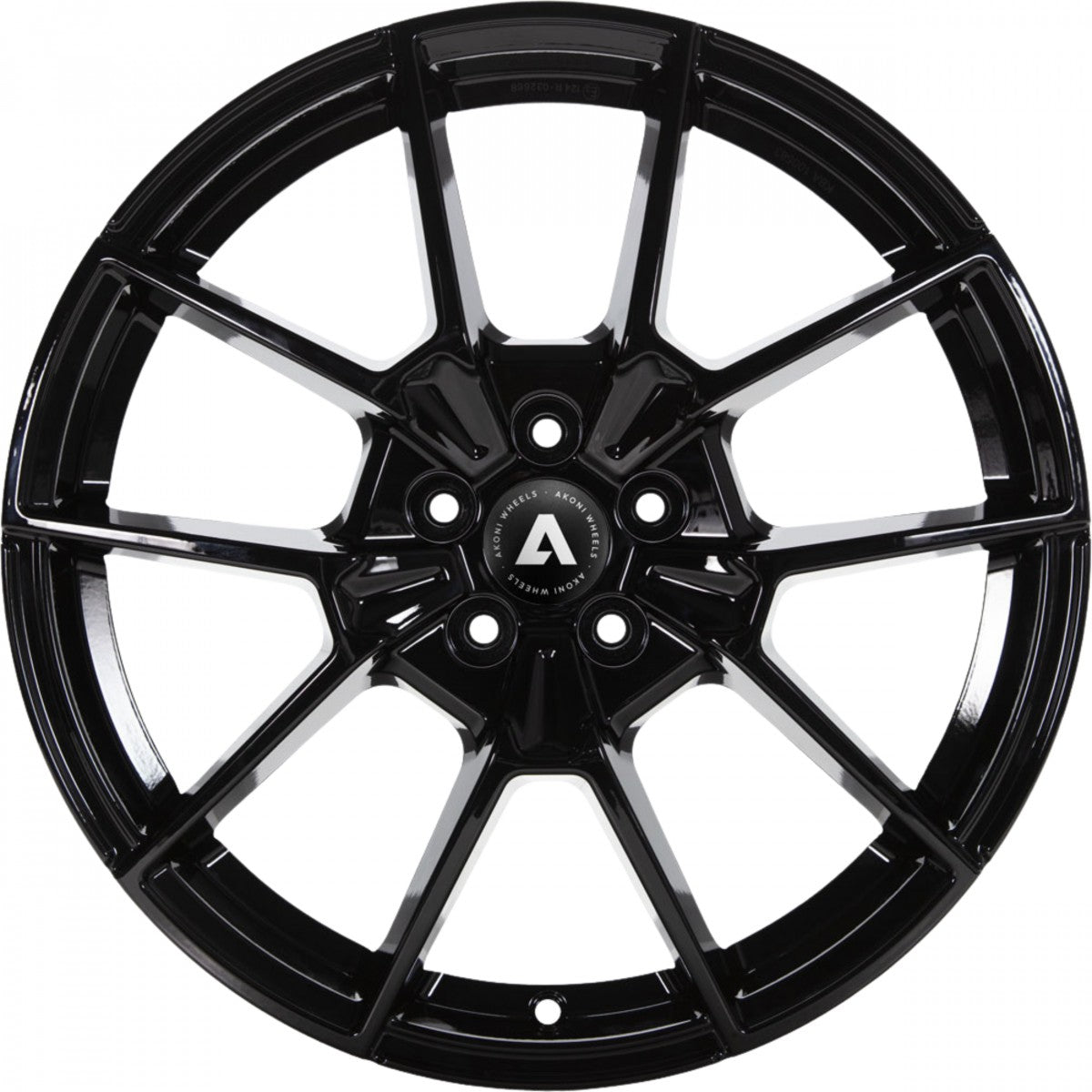 Akoni AK07 black Alufelge 7.5x19 Zoll ET40 LK 5x114.3 ML66.1 – Bild 2