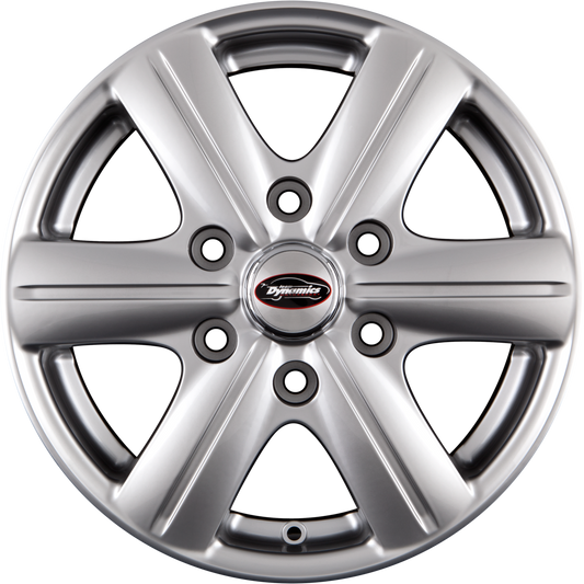 Team Dynamics Rimfire HDX 6 High-Power-Silver Alufelge 6.5x16 Zoll ET42 LK 6x139.7 ML92.4