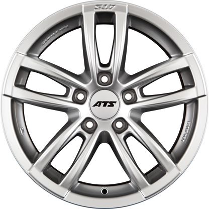 ATS Radial + Diamant-Silber Alufelge 8.5x18 Zoll ET50 LK 5x127 ML71.6