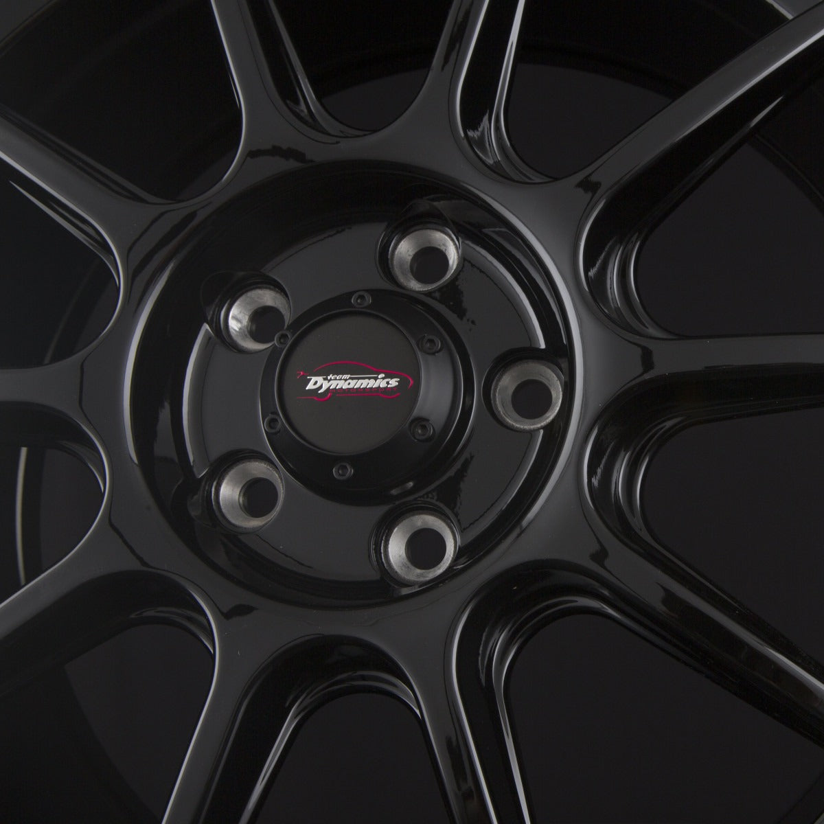 Team Dynamics Pro Race LT Gloss Black Alufelge 7x15 Zoll ET25 LK 4x100 ML73.1 – Bild 2