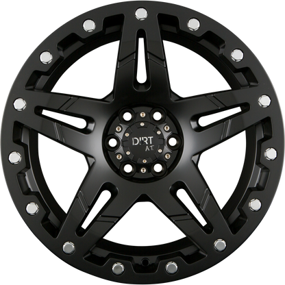 Dirt A.T. D66 Matte Black Alufelge 9x18 Zoll ET25 LK 6x114.3 ML66.1