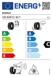 Ovation W 586 3PMSF DOT22 185/60 R15 84T Winter DOT DOT22 – EU-Reifenlabel