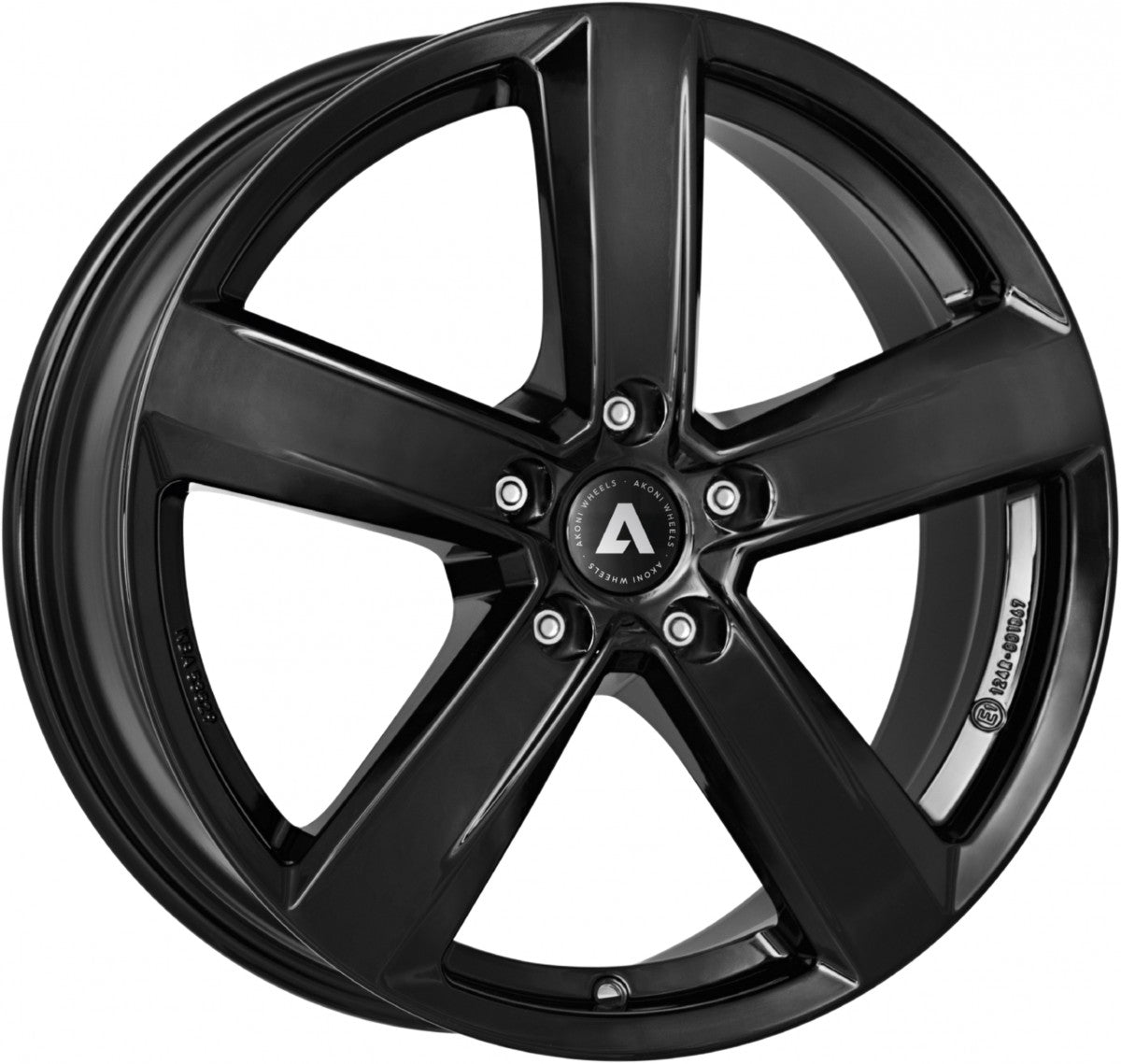 Akoni AK05 black Alufelge 7.5x18 Zoll ET49 LK 5x108 ML65.1