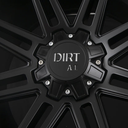 Dirt A.T. D88 Matte Black Milled Rivets (MBMR) Alufelge 9x18 Zoll ET25 LK 5x120 ML74.1 – Bild 4