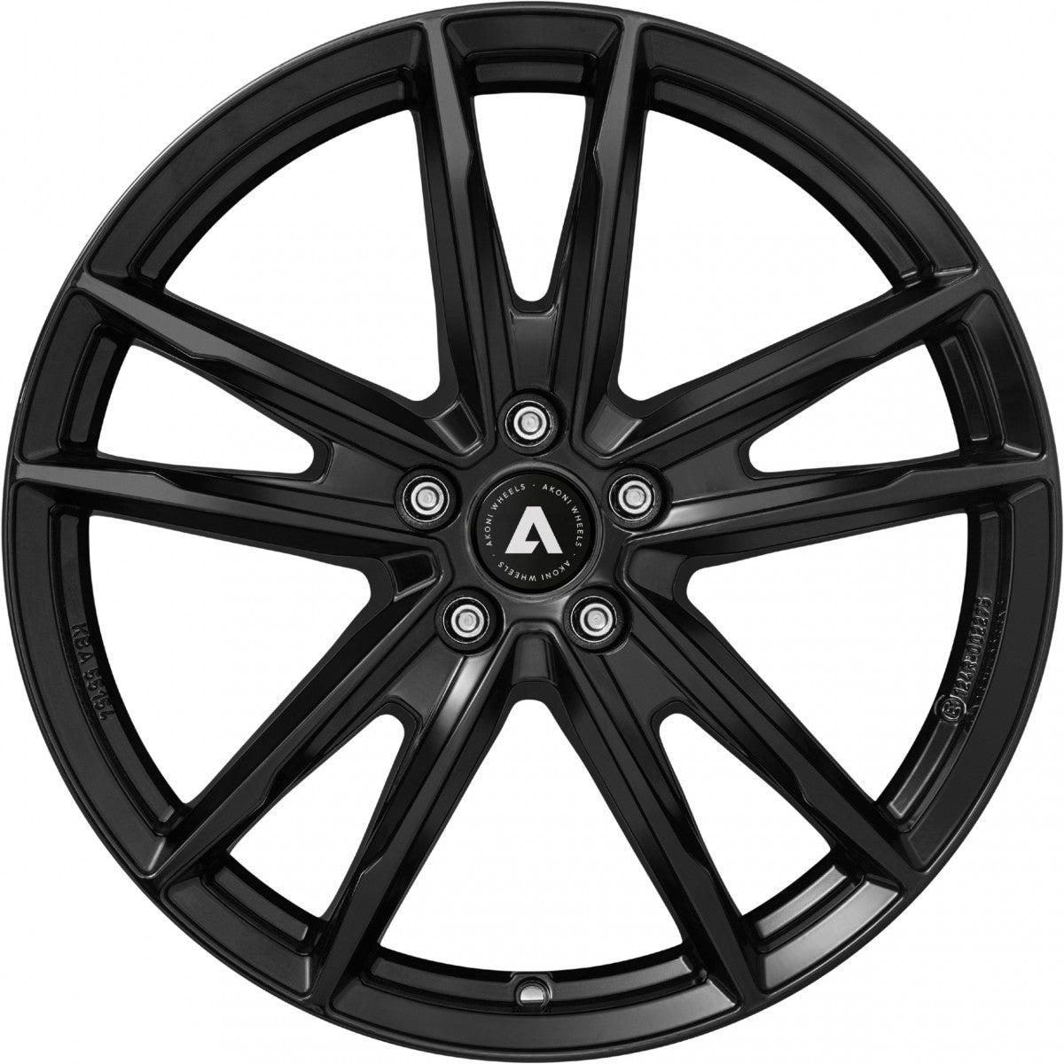 Akoni AK08 black Alufelge 7x17 Zoll ET47 LK 5x114.3 ML67.1 – Bild 2