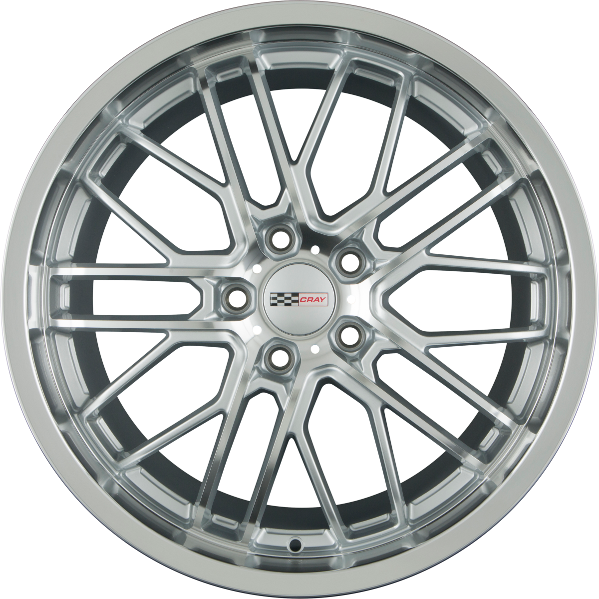 Cray Eagle Silver W/ Mirror Cut Face & Lip Alufelge 9x19 Zoll ET50 LK 5x120.65 ML70.2