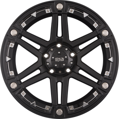 RID R01 Matte Black + Chrome Inserts Alufelge 9x18 Zoll ET20 LK 5x127 ML78.1