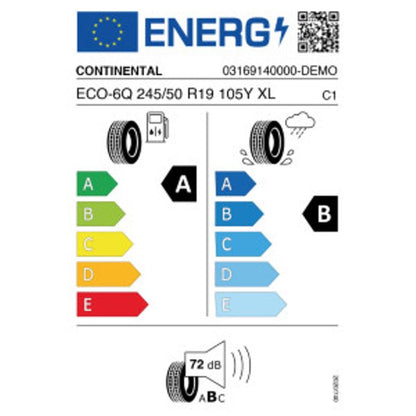 Continental Eco Contact 6 Q 245/50 R19 105Y Sommer – Bild 2
