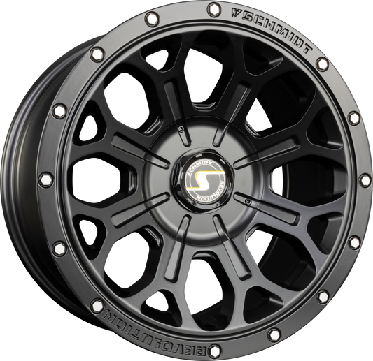 Schmidt REVOLUTION 17HDF Satin Black mit Softhorn Alufelge 9x17 Zoll ET35 LK 6x139.7 ML93.1 – Bild 2