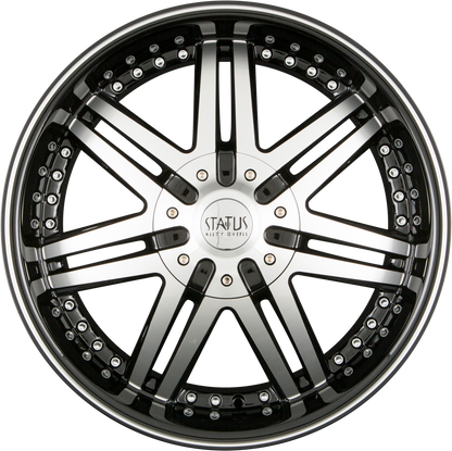 Status Alloy Game Gloss Black Machined Face Alufelge 8.5x20 Zoll ET35 LK 5x110 ML73.1