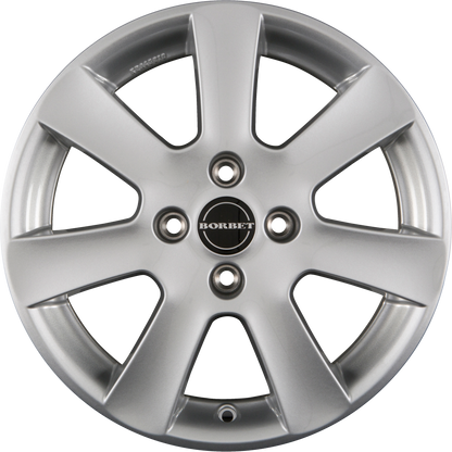 Borbet CA Crystal Silver Alufelge 6x14 Zoll ET35 LK 4x98 ML58.1