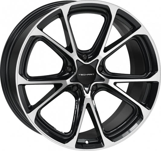 Proline Techart Formula VI black polished Alufelge 9.5x21 Zoll ET60 LK 5x130 ML71.5