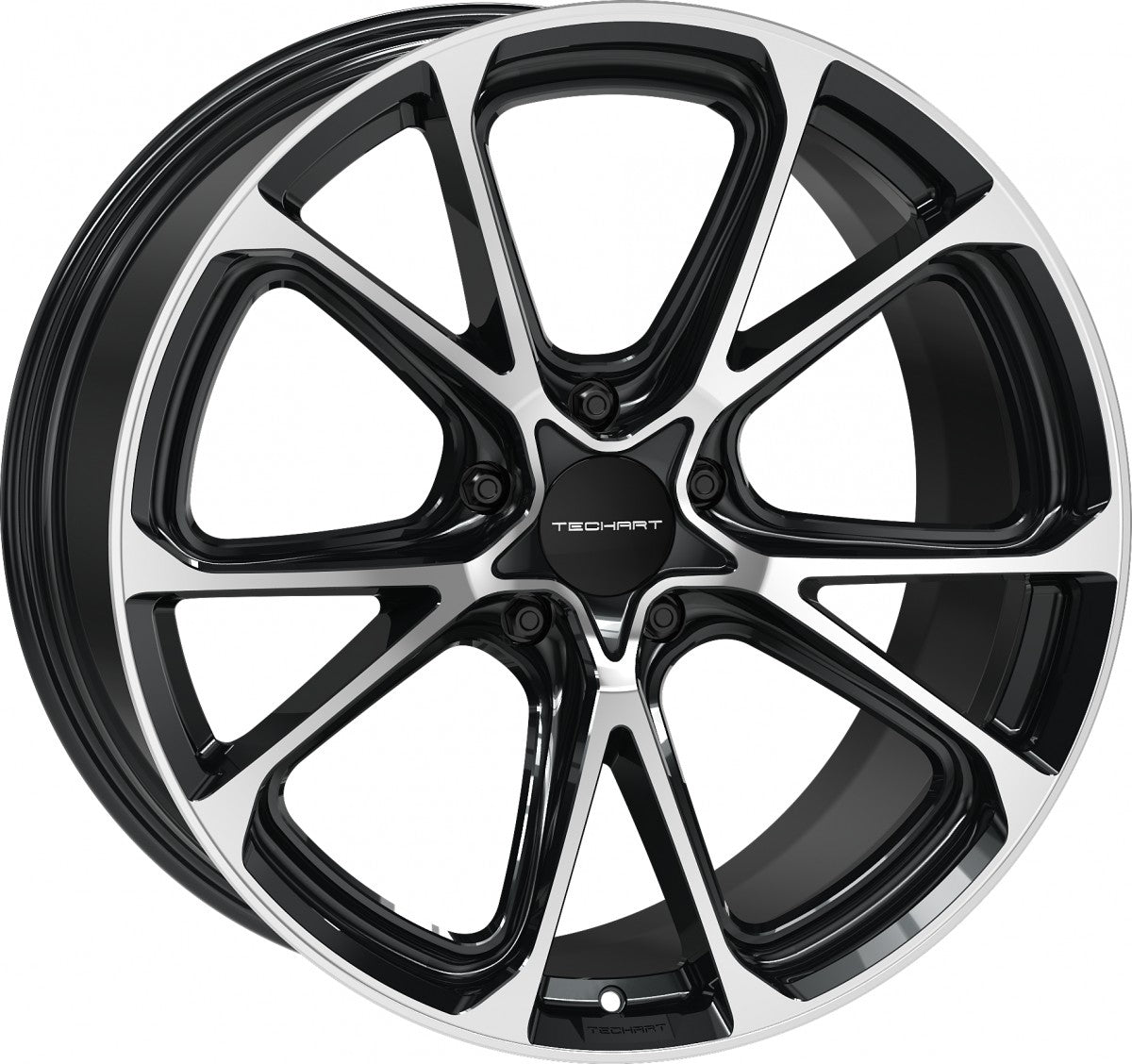 Proline Techart Formula VI black polished Alufelge 9.5x21 Zoll ET60 LK 5x130 ML71.5